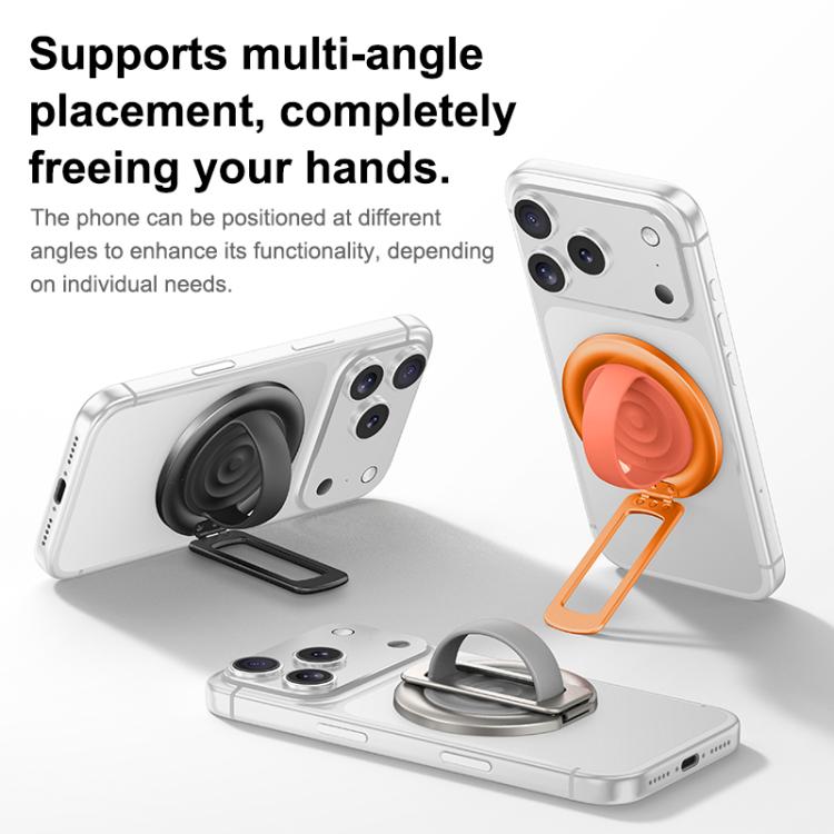 Supporto magnetico girevole per telefono con fibbia ad anello in silicone liquido