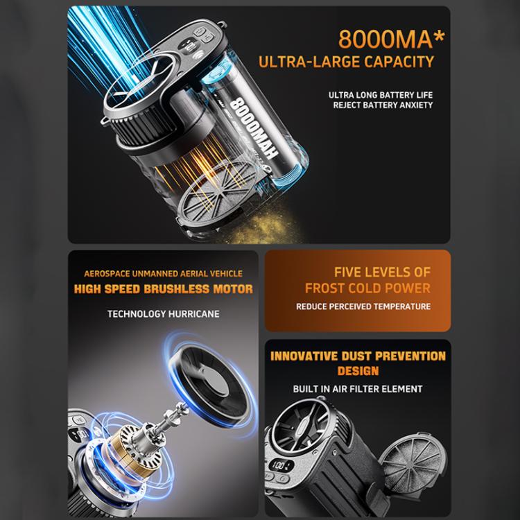 DSF110 High Speed ??Motor Waist Fan with LED Light