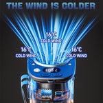 DSF110 High Speed ??Motor Waist Fan with LED Light