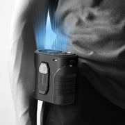 Ventilatore da vita G10 con motore a riduzione del rumore e luce LED.