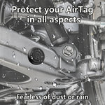 Cover protettiva in silicone adesivo impermeabile con foro laterale e texture a onda., For AirTag 2nd Gen / AirTag 1st Gen