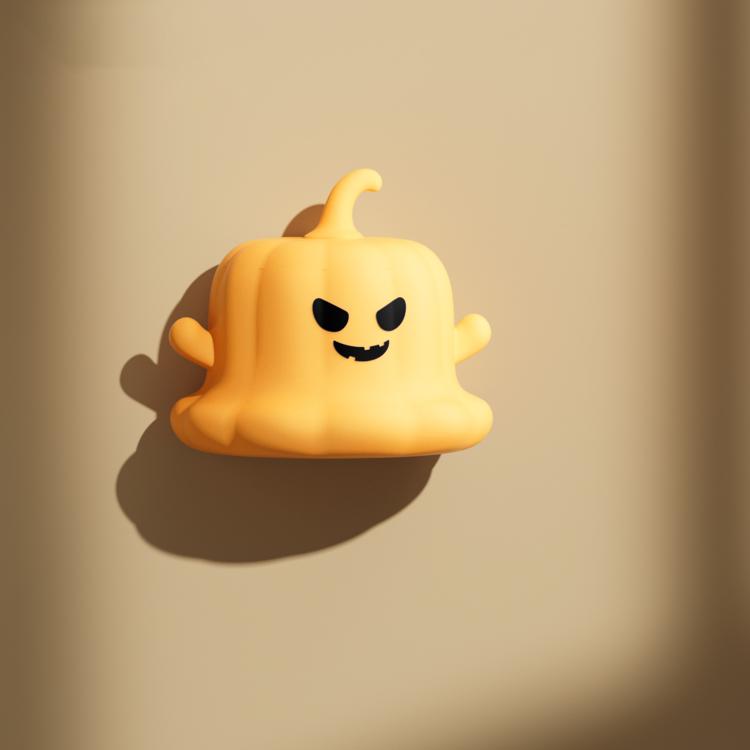 ZHL002 Luce notturna in silicone a forma di zucca fantasma