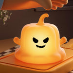 ZHL002 Luce notturna in silicone a forma di zucca fantasma