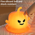 ZHL002 Luce notturna in silicone a forma di zucca fantasma