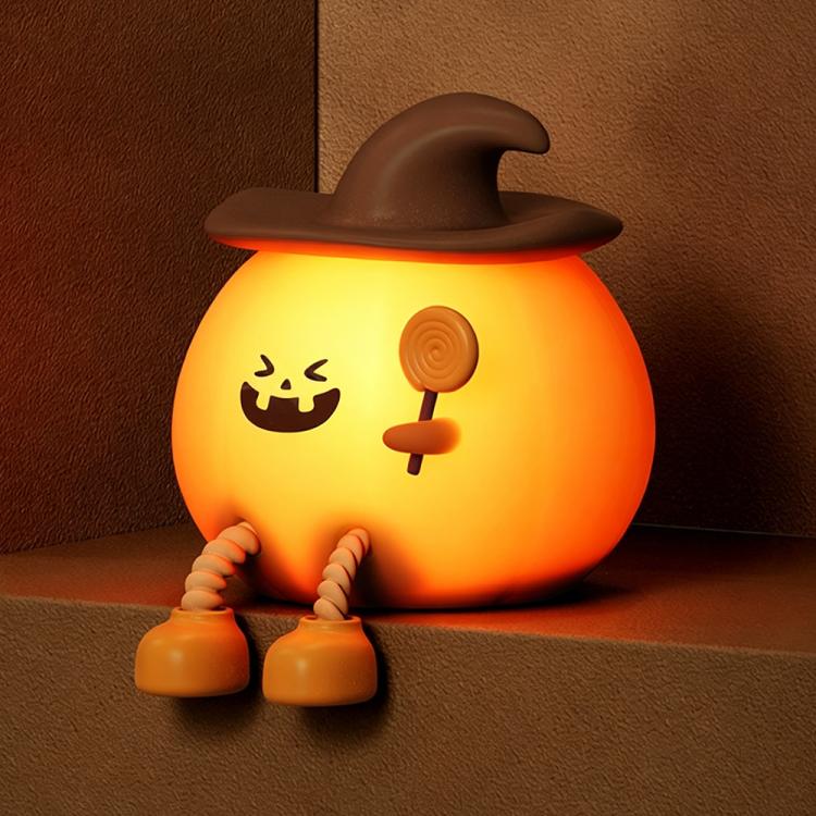 ZHL003 Luce notturna in silicone a forma di zucca magica
