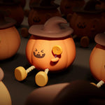 ZHL003 Luce notturna in silicone a forma di zucca magica