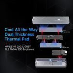 Thermalright HR-EB109 box esterno per SSD M.2 NVMe 20 Gbps