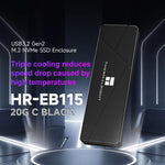 Thermalright HR-EB115 Custodia M.2 NVMe SSD USB 3.2 Gen2
