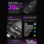 Thermalright HR-EB115 Custodia M.2 NVMe SSD USB 3.2 Gen2