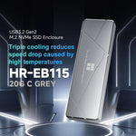 Thermalright HR-EB115 Custodia M.2 NVMe SSD USB 3.2 Gen2