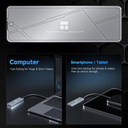 THERMALRIGHT HR-EB115 20Gbps M.2 NVMe SSD Enclosure with Type-C to Type-C Cable, EB115-20G C-C Cable