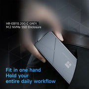 THERMALRIGHT HR-EB115 20Gbps M.2 NVMe SSD Enclosure with Type-C to Type-C Cable, EB115-20G C-C Cable