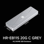 Thermalright HR-EB115 Custodia M.2 NVMe SSD USB 3.2 Gen2