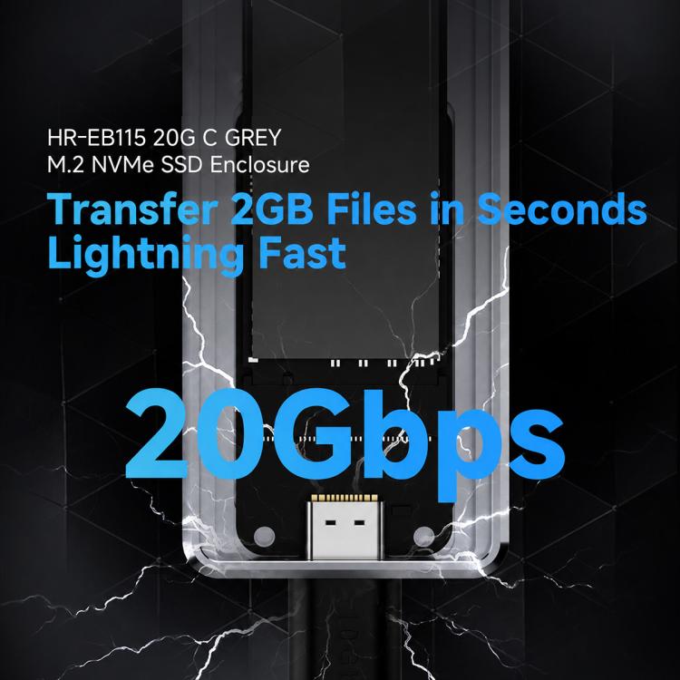 Thermalright HR-EB115 Custodia M.2 NVMe SSD USB 3.2 Gen2