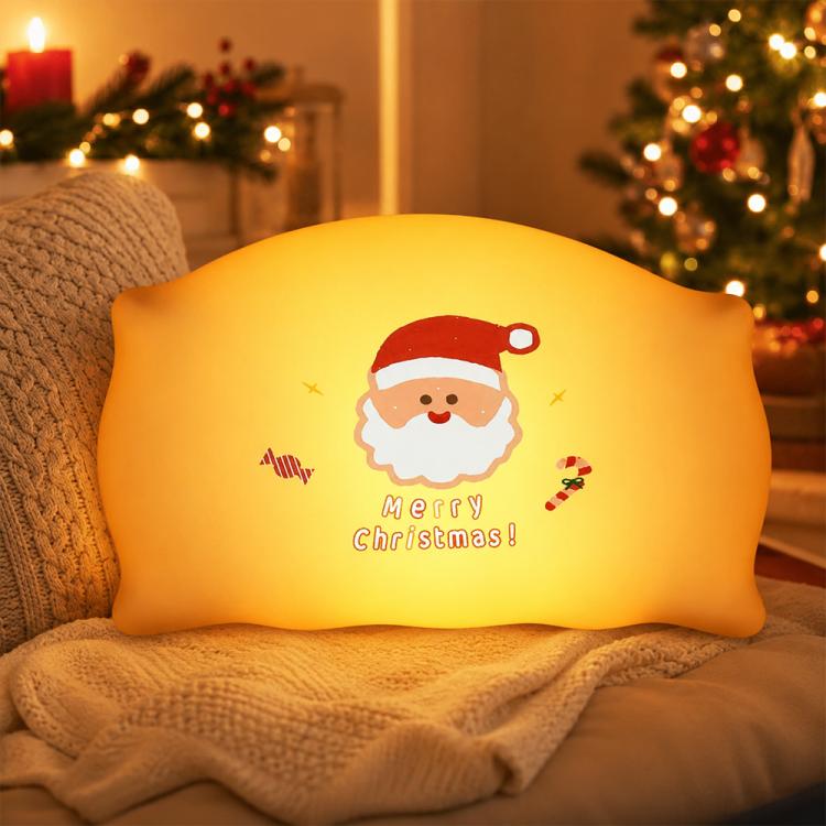 ZHL001S Cuscino natalizio in silicone con luce notturna