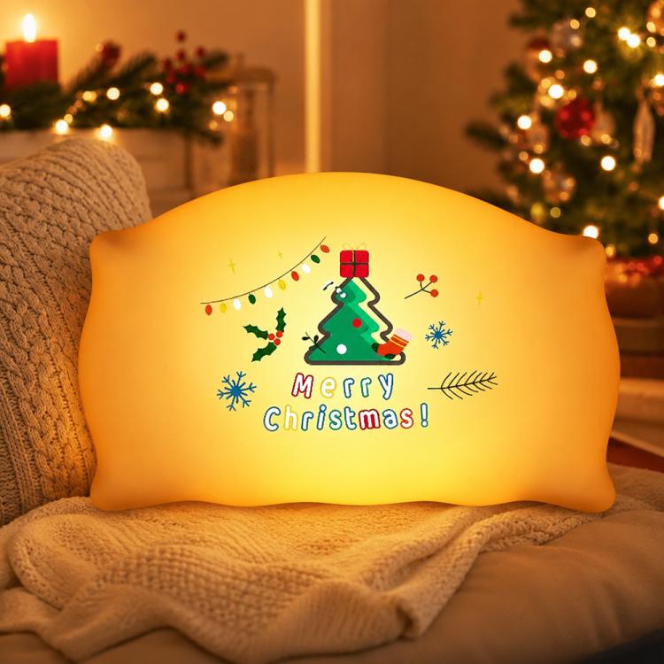 ZHL001S Cuscino natalizio in silicone con luce notturna