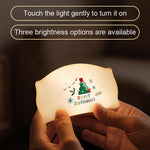 ZHL001S Cuscino natalizio in silicone con luce notturna