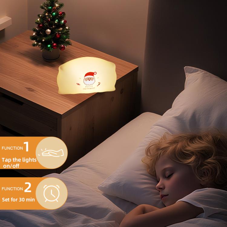 ZHL001S Cuscino natalizio in silicone con luce notturna