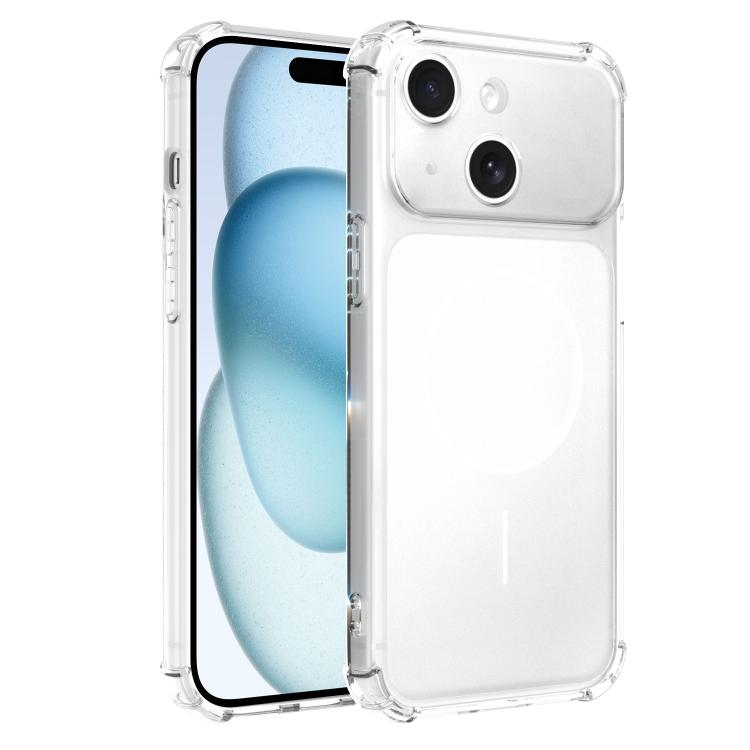 Si trasforma in una custodia per telefono antiurto in TPU con ampia finestra e airbag satinato da 17 pollici., For iPhone 15 Pro Max, For iPhone 15 Pro, For iPhone 15 Plus, For iPhone 15