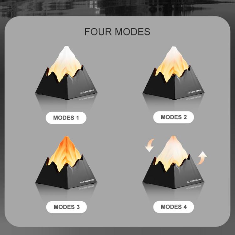 DSX010 Mini diffusore di aromi a forma di vulcano con luce notturna