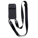 Ampia finestra per la fotocamera, fori integrati per il cordino, custodia per telefono con tracolla larga., For iPhone 17e / 16e, For iPhone 17 Pro Max, For iPhone 17 Pro
