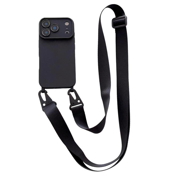 Ampia finestra per la fotocamera, fori integrati per il cordino, custodia per telefono con tracolla larga., For iPhone 17e / 16e, For iPhone 17 Pro Max, For iPhone 17 Pro