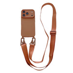 Ampia finestra per la fotocamera, fori integrati per il cordino, custodia per telefono con tracolla larga., For iPhone 17e / 16e, For iPhone 17 Pro Max, For iPhone 17 Pro