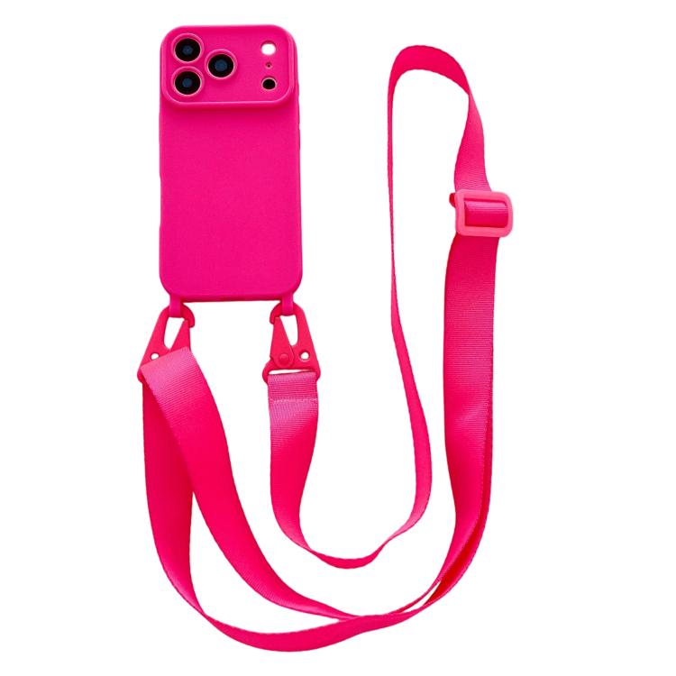 Ampia finestra per la fotocamera, fori integrati per il cordino, custodia per telefono con tracolla larga., For iPhone 17e / 16e, For iPhone 17 Pro Max, For iPhone 17 Pro