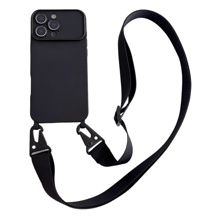 Ampia finestra per la fotocamera, fori integrati per il cordino, custodia per telefono con tracolla larga., For iPhone 17, For iPhone 16 Pro Max, For iPhone 16 Pro