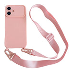 Ampia finestra per la fotocamera, fori integrati per il cordino, custodia per telefono con tracolla larga., For iPhone 16, For iPhone 15 Pro Max, For iPhone 15 Pro