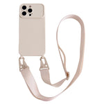 Ampia finestra per la fotocamera, fori integrati per il cordino, custodia per telefono con tracolla larga., For iPhone 15, For iPhone 14, For iPhone 14 Pro