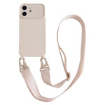 Ampia finestra per la fotocamera, fori integrati per il cordino, custodia per telefono con tracolla larga., For iPhone 13, For iPhone 12, For iPhone 11