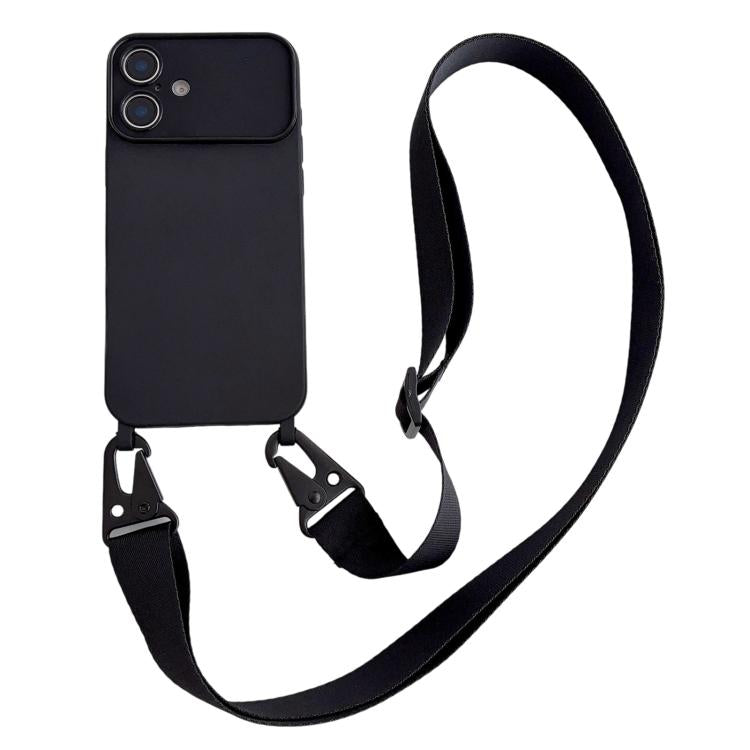 Ampia finestra per la fotocamera, fori integrati per il cordino, custodia per telefono con tracolla larga., For iPhone 17, For iPhone 16 Pro Max, For iPhone 16 Pro