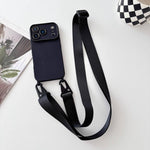 Ampia finestra per la fotocamera, fori integrati per il cordino, custodia per telefono con tracolla larga., For iPhone 17, For iPhone 16 Pro Max, For iPhone 16 Pro