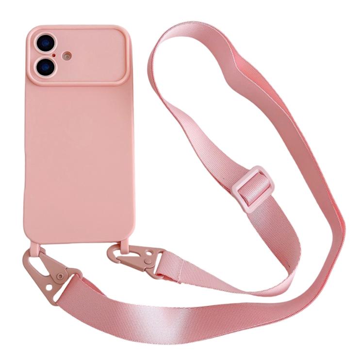 Ampia finestra per la fotocamera, fori integrati per il cordino, custodia per telefono con tracolla larga., For iPhone 17, For iPhone 16 Pro Max, For iPhone 16 Pro