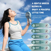 Ventilatore portatile pieghevole di grandi dimensioni F7 con display digitale a LED