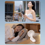 Ventilatore portatile pieghevole F11 con display a LED e cordino