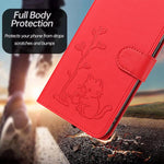 Custodia per telefono in ecopelle con fibbia a forma di albero e gatto YX0014, con cordino., For iPhone Air, For iPhone 16 Pro Max