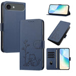 Custodia per telefono in ecopelle con fibbia a forma di albero e gatto YX0014, con cordino., For iPhone Air, For iPhone 16 Pro Max