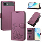 Custodia per telefono in ecopelle con fibbia a forma di albero e gatto YX0014, con cordino., For iPhone Air, For iPhone 16 Pro Max