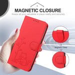 Custodia per telefono in ecopelle con fibbia a forma di albero e gatto YX0014, con cordino., For iPhone 15, For iPhone 14 Plus