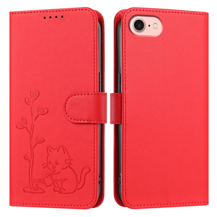 Custodia per telefono in ecopelle con fibbia a forma di albero e gatto YX0014, con cordino., For iPhone 17e / 16e, For iPhone 17 Pro Max