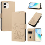 Custodia per telefono in ecopelle con fibbia a forma di albero e gatto YX0014, con cordino., For iPhone 12 mini, For iPhone 11 Pro Max