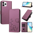 Custodia per telefono in ecopelle con fibbia a forma di albero e gatto YX0014, con cordino., For iPhone 11, For iPhone 11 Pro