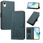 Custodia per telefono in ecopelle con fibbia a forma di albero e gatto YX0014, con cordino., For iPhone X / XS, For iPhone XR
