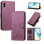 Custodia per telefono in ecopelle con fibbia a forma di albero e gatto YX0014, con cordino., For iPhone XS Max, For iPhone 8 Plus / 7 Plus
