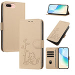 Custodia per telefono in ecopelle con fibbia a forma di albero e gatto YX0014, con cordino., For iPhone XS Max, For iPhone 8 Plus / 7 Plus