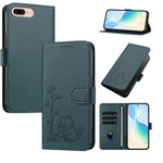 Custodia per telefono in ecopelle con fibbia a forma di albero e gatto YX0014, con cordino., For iPhone XS Max, For iPhone 8 Plus / 7 Plus