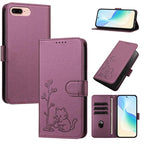 Custodia per telefono in ecopelle con fibbia a forma di albero e gatto YX0014, con cordino., For iPhone XS Max, For iPhone 8 Plus / 7 Plus