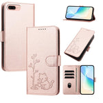 Custodia per telefono in ecopelle con fibbia a forma di albero e gatto YX0014, con cordino., For iPhone XS Max, For iPhone 8 Plus / 7 Plus